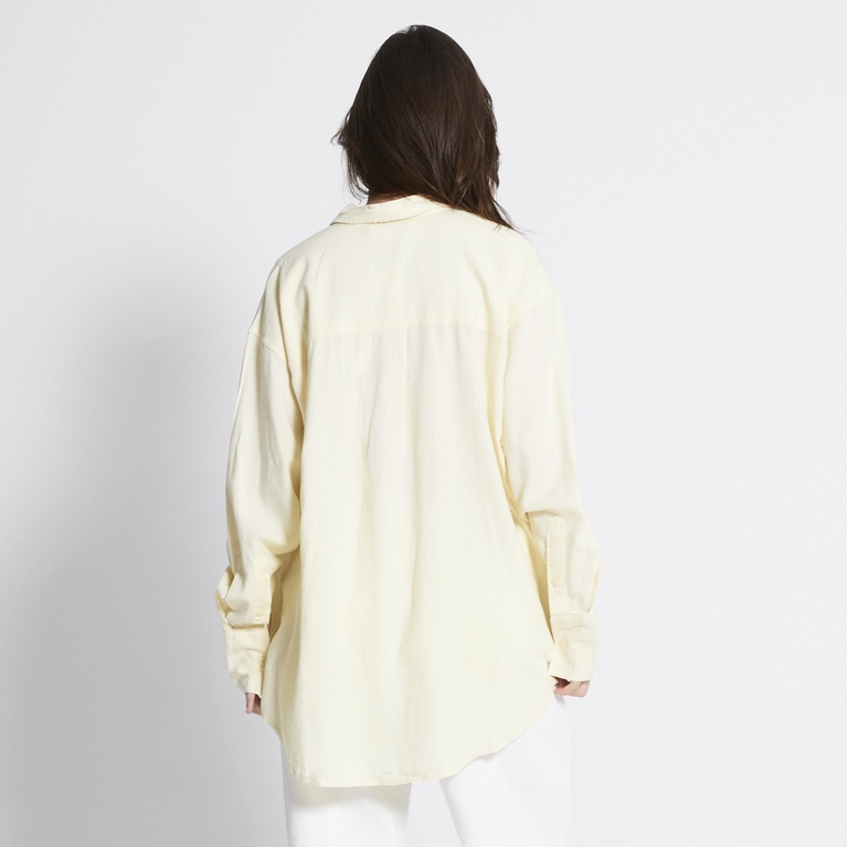 Linen blend shirt "Dina" Light Yellow